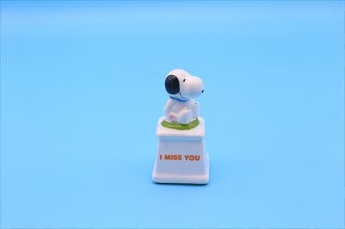 70s Aviva Snoopy Mini Ceramic trophy/I MISS YOU/セラミック