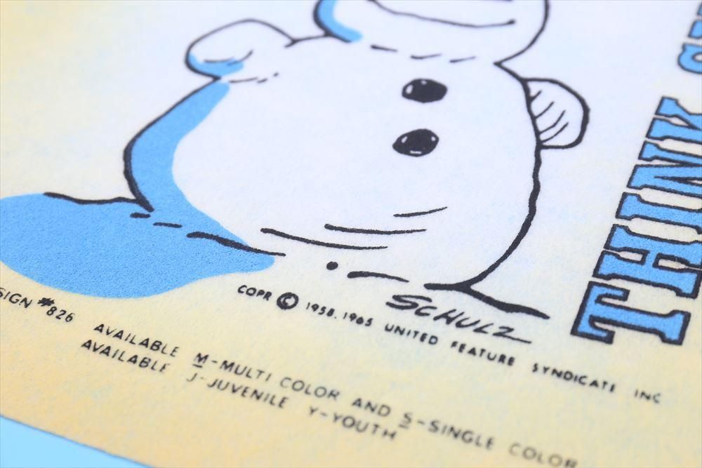 【後払い手数料無料】 Vintage フェルトポスター/プリント SNOWMEN THINK スヌーピー ピーナッツ、スヌーピー