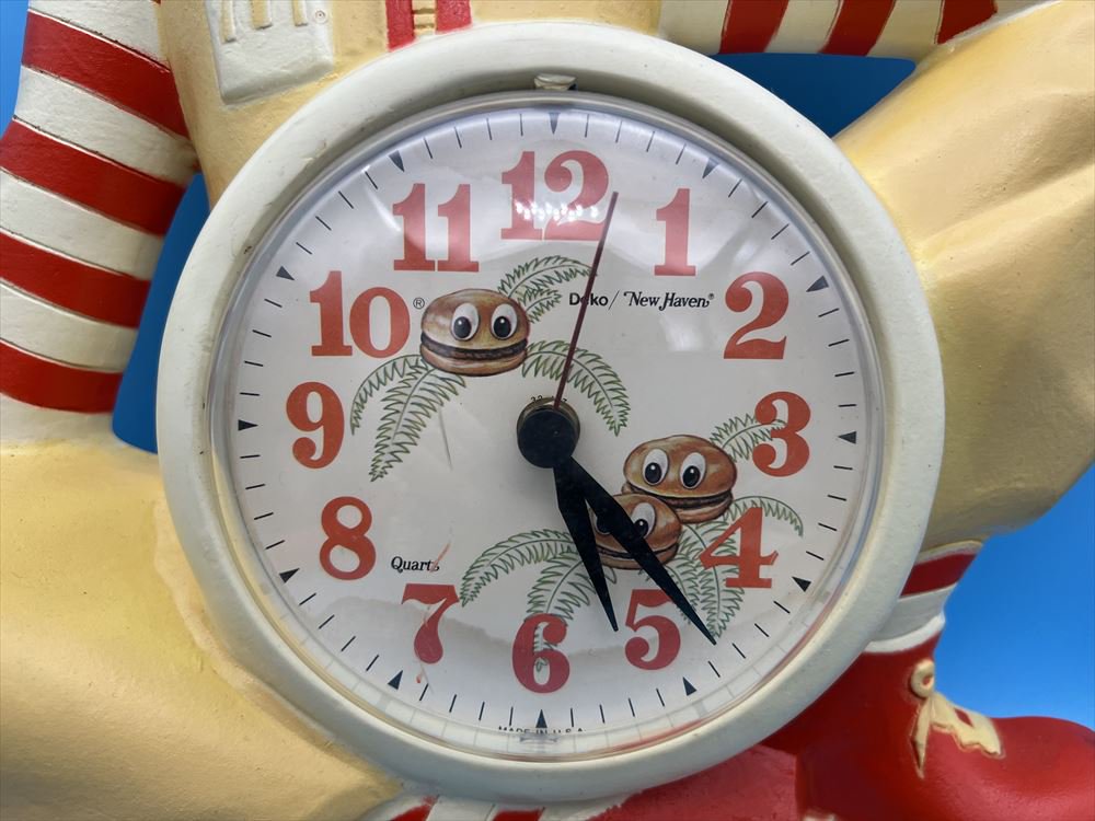 80s Ronald McDonald Wall Clock/マクドナルド ロナルド 壁掛け時計