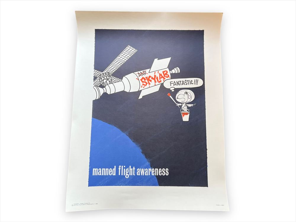 1969年 Manned Flight Awareness/スヌーピー アストロノーツ ポスター/NASA
