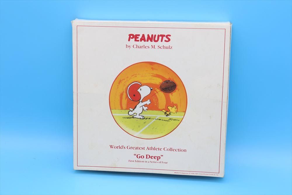 80s Schmid Snoopy peanuts in concertl/スヌーピー 絵皿