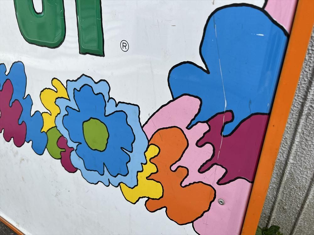 70s 7up Peter Max Metal Sign/ヴィンテージ ピーターマックス 看板 70s 7up Peter Max Metal Sign/ヴィンテージ ピーターマックス 看板
