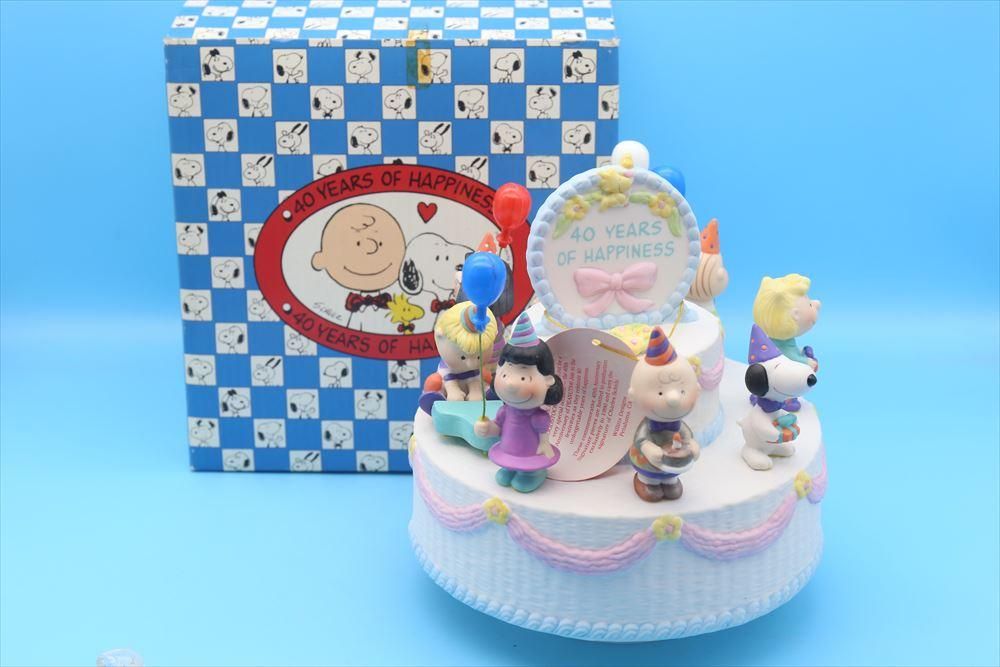 90s Willitts 40YEARS OF HAPPINESS CAKE MUSIC BOX/40周年記念 90s Willitts 40YEARS OF HAPPINESS CAKE MUSIC BOX/40周年記念