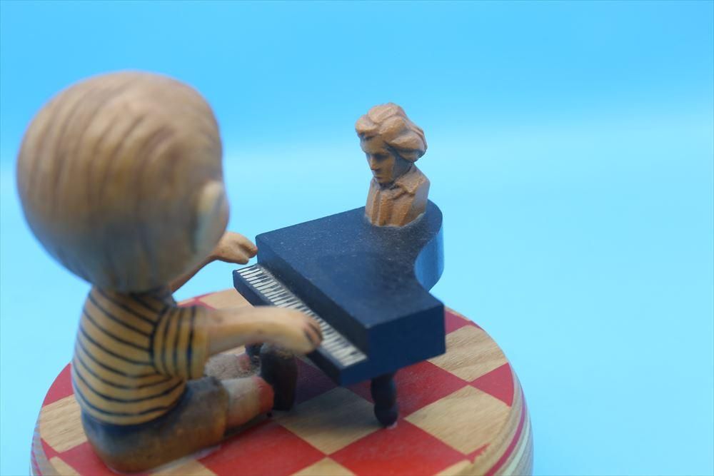 60s Anri Wooden Music Box/シュローダー with ピアノ/アンリ