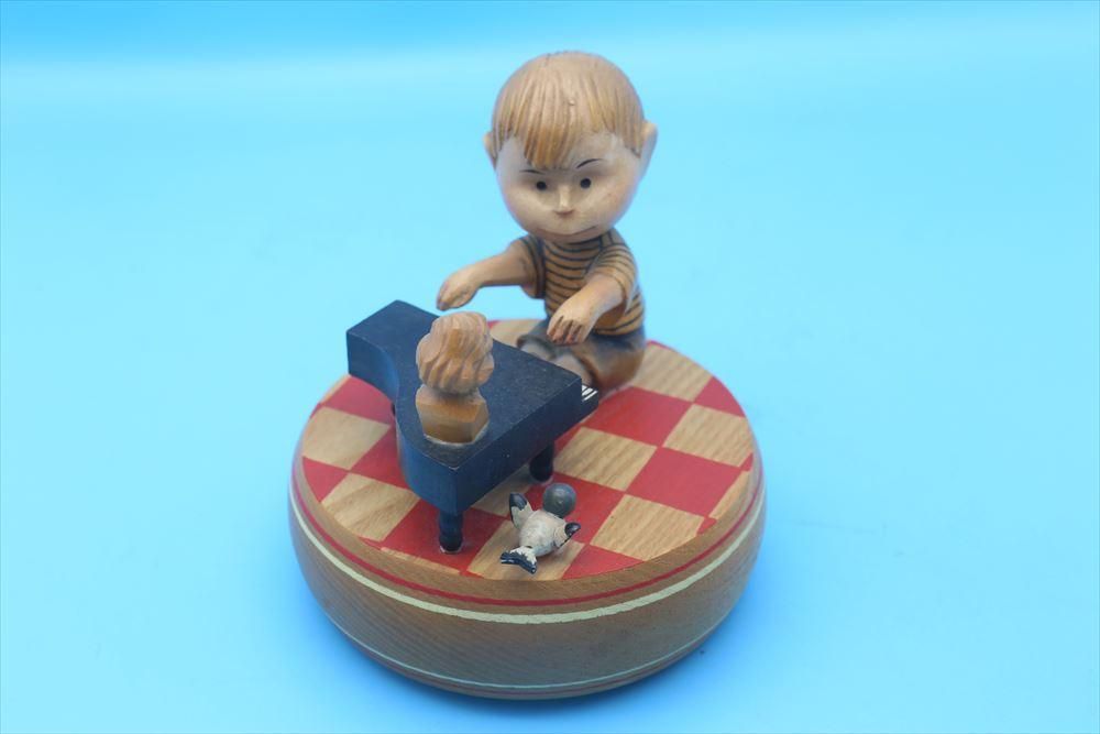 60s Anri Wooden Music Box/シュローダー with ピアノ/アンリ