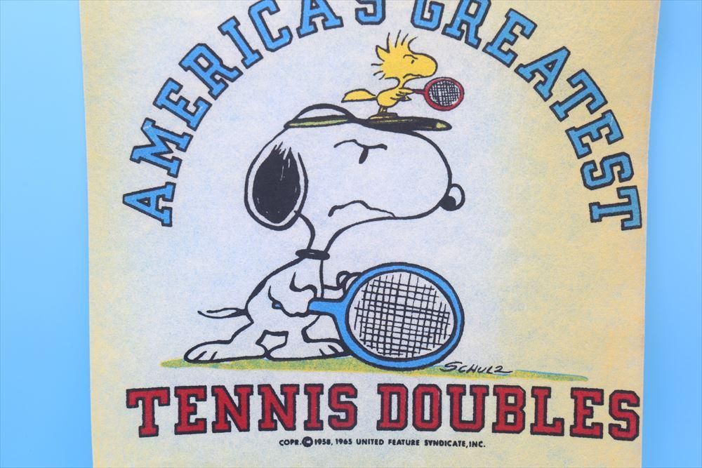 【GINGER掲載商品】 憧れの TENNIS GREATEST フェルトポスター/AMERICA'S スヌーピー ピーナッツ、スヌーピー