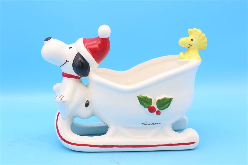 100％本物 スヌーピーのビンテージセラミックプランターPeanuts その他