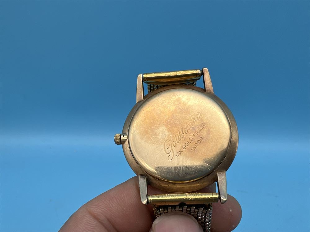 60s SEIKO Goldfeather 手巻 15008 25石 14K GOLD FILLED 腕時計【送料