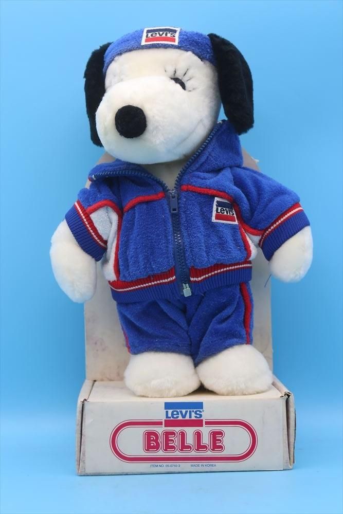 80s Determined Levi's スヌーピー ベル Plush ドール/Snoopy