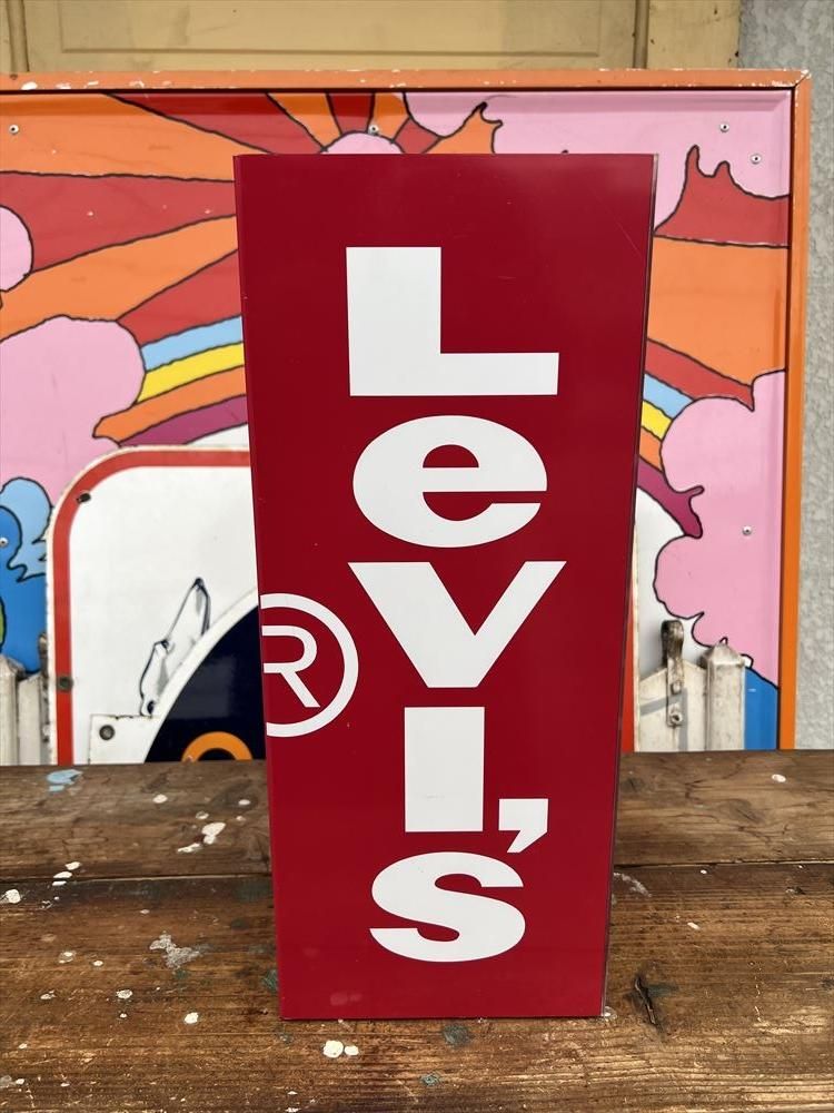 Levi s リーバイス アクリル 看板 置物 ビンテージ 非売品 置物