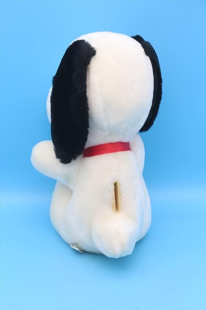 80s Determined Snoopy Plush Bank /スヌーピー ぬいぐるみ 貯金箱