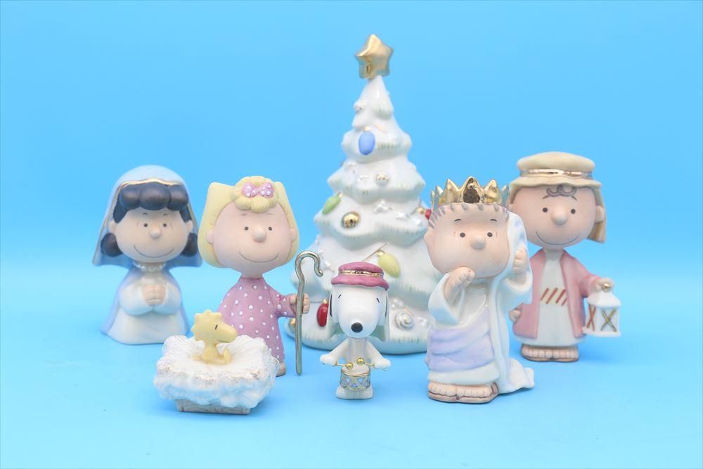 Lenox Peanuts 7-Piece Christmas Pageant Figurines/レノックス/スヌーピー Lenox Peanuts 7-Piece Christmas Pageant Figurines/レノックス/スヌーピー