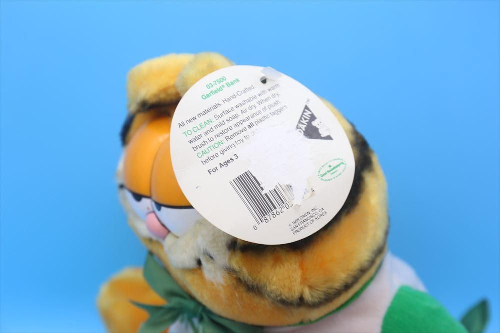 80s Dakin Garfield Plush doll Bank/ガーフィールド ぬいぐるみ