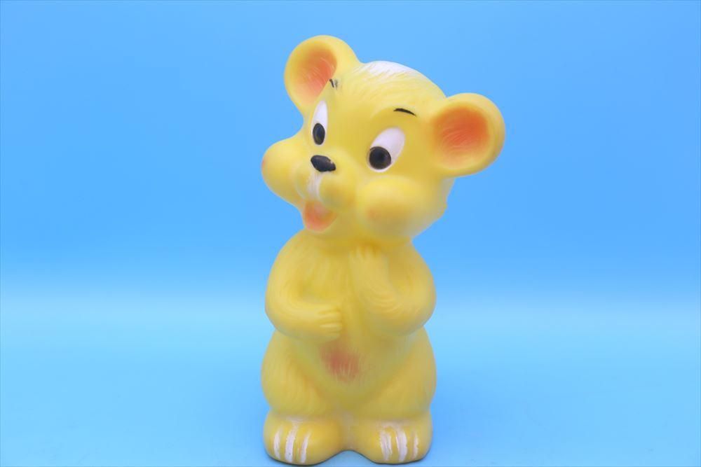 Ledraplastic Yellow Bear Rubber Squeaky Toy/レドラ Ledraplastic Yellow Bear Rubber Squeaky Toy/レドラ