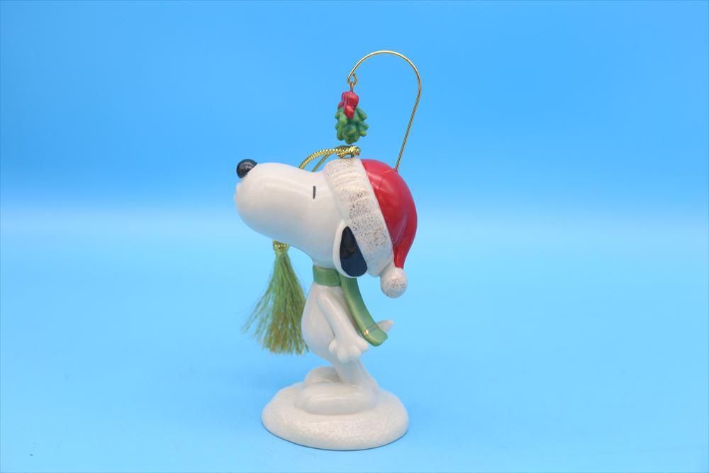 流行り の ブランド  SNOOPY Lenox 2021 Under Ornament Christmas Mistletoe The スヌーピー