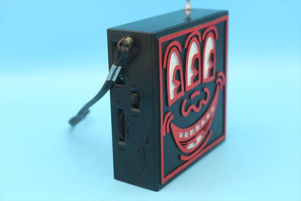 80s Keith Haring The Pop Shop Radio/three-eyed face