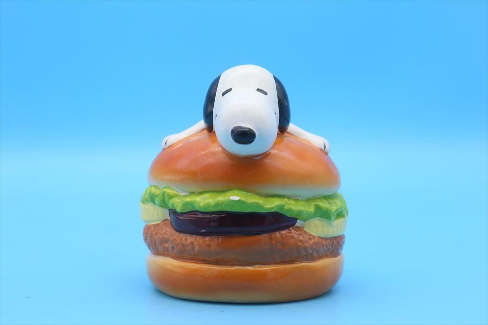 スヌーピー ハンバーガーバンク貯金箱snoopy peanuts