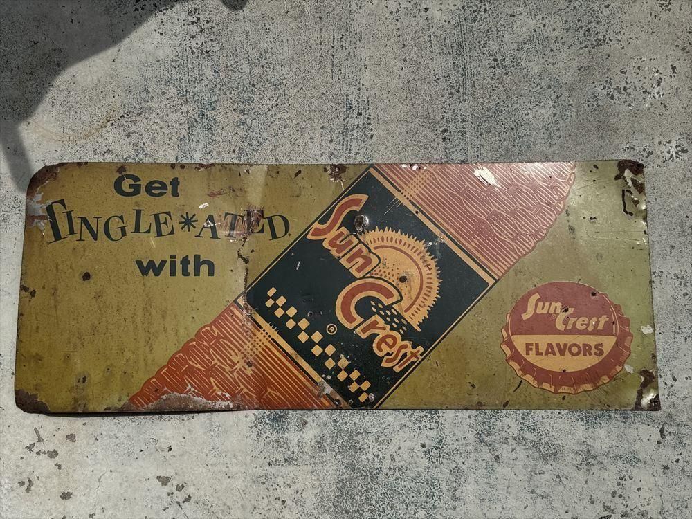 【Sun Crest サンクレスト】ヴィンテージ看板 Sun Crest サンクレスト】ヴィンテージ看板 （Vintage Vintage