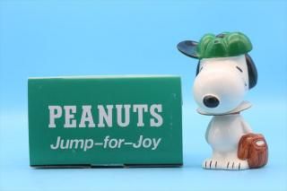 Peanuts Jump For Joy Baseball Team Ceramic Bobblehead/̡ԡ