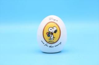70s Aviva Snoopy Ceramic Egg/Giving Is More Fun Than Receiving