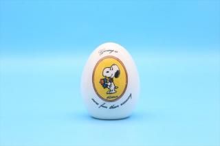70s Aviva Snoopy Ceramic Egg/Giving Is More Fun Than Receiving