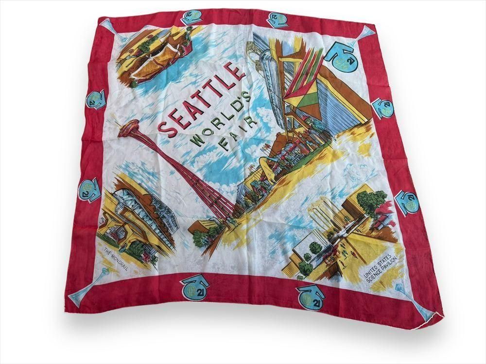 1962年 シアトル万博（Century 21 Exposition） スーベニアスカーフ