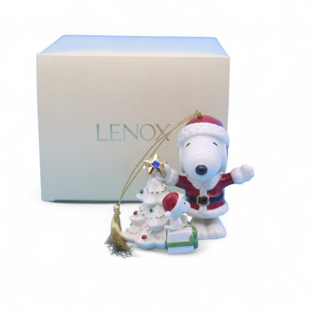【LENOX 】スヌーピーのオーナメント Snoopy & Woodstock With Candy Ornament – Lenox Corporation