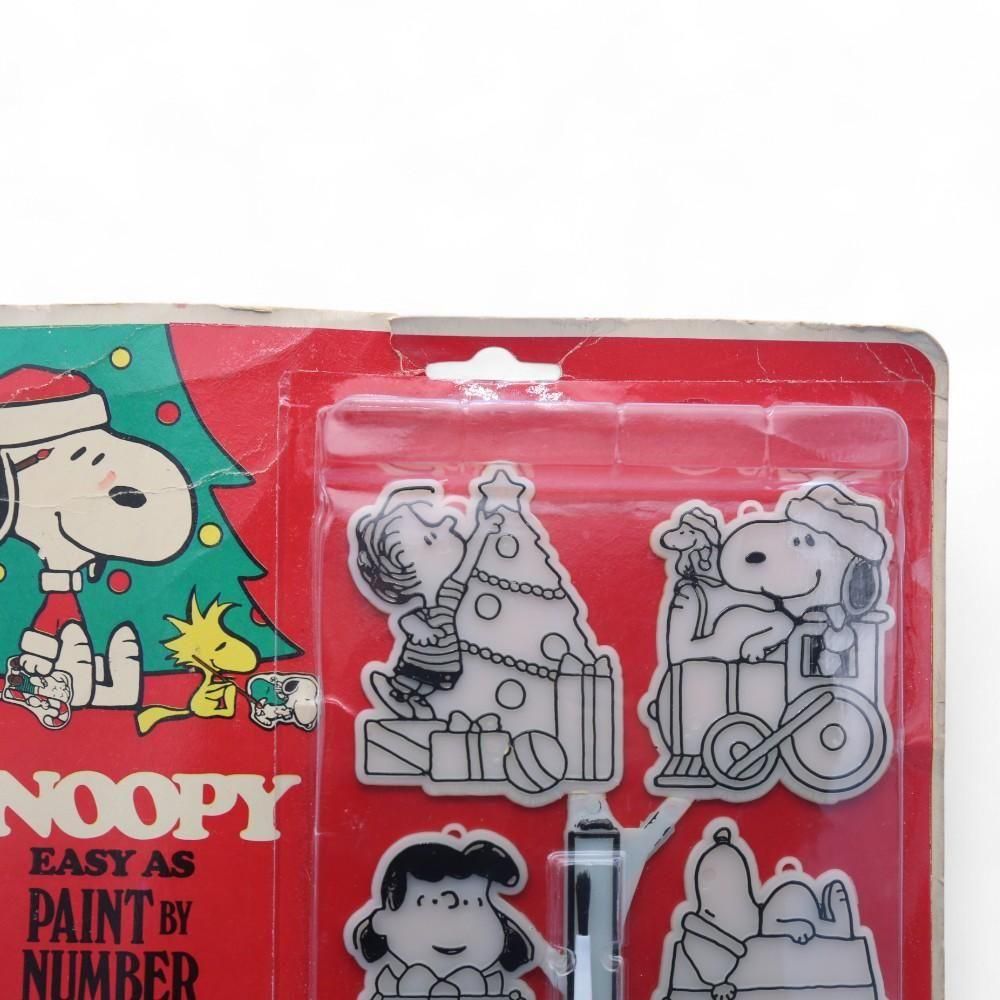 PEANUTS スヌーピー ヴィンテージ クリスマスオーナメント22種類セット 80s PEANUTS スヌーピー “Paint by Number” クリスマスオーナメントキット